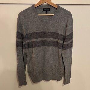 Banana Republic Men’s Gray 100% Cotton Crewneck Sweater Pullover Gray Size M